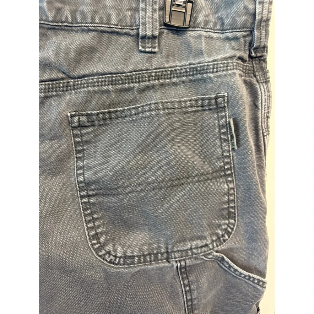Wolverine Mens Carpenter Shorts Gray Canvas Utility Workwear Size 34